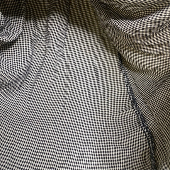 Vintage‎ Brioche Knit & Checkered Lightweight Midi Dress Sleeveless - Picture 11 of 12